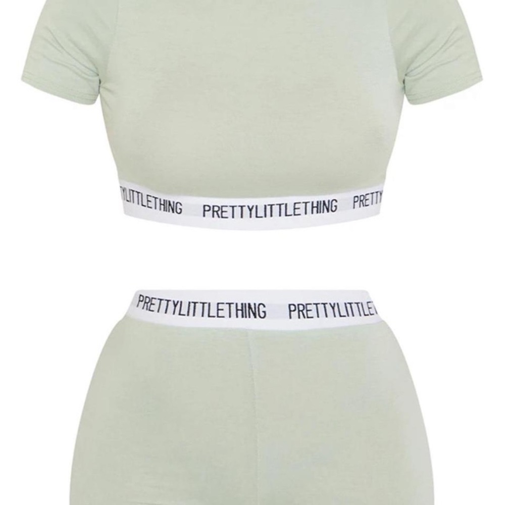 PrettyLittleThing Light Green Athletic Shorts